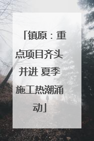 镇原：重点项目齐头并进 夏季施工热潮涌动