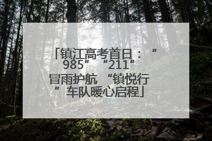 镇江高考首日：“985”“211”冒雨护航 “镇悦行”车队暖心启程