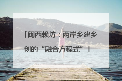 闽西赖坊：两岸乡建乡创的“融合方程式”