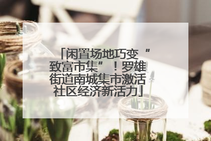 闲置场地巧变“致富市集”！罗雄街道南城集市激活社区经济新活力