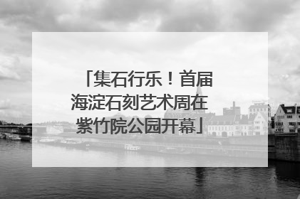 集石行乐！首届海淀石刻艺术周在紫竹院公园开幕