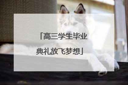 高三学生毕业典礼放飞梦想