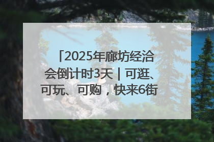 2025年廊坊经洽会倒计时3天｜可逛、可玩、可购，快来6街16巷逛市集