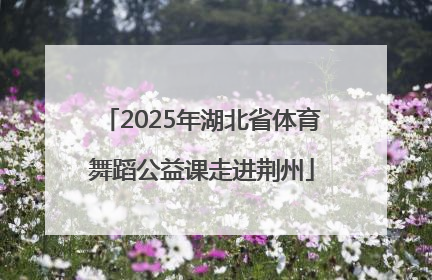 2025年湖北省体育舞蹈公益课走进荆州