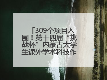 309个项目入围！第十四届“挑战杯”内蒙古大学生课外学术科技作品竞赛收官